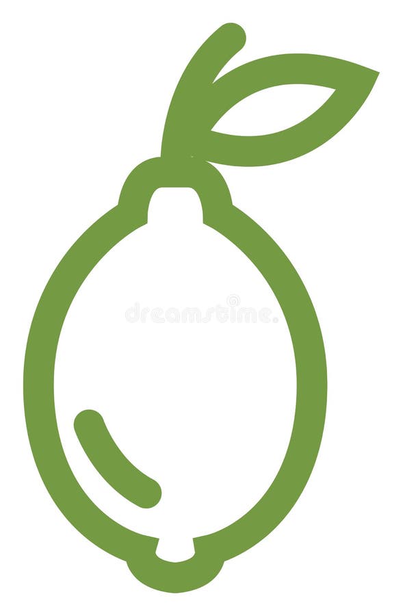 Green lime, icon stock vector. Illustration of ripe 260379020