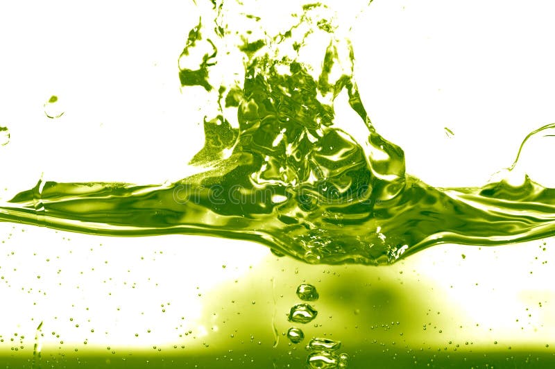 Green liquid/fluid abstract background