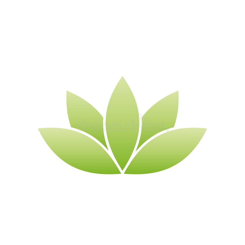 Green Lotus Symbol Spa And Wellness Theme Design Element Vector Illustration Stock Vector Illustration Of Beauty Chinese 88993631