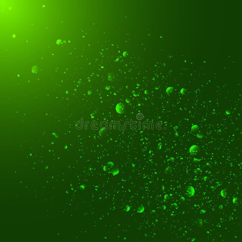 Green magic light abstract background