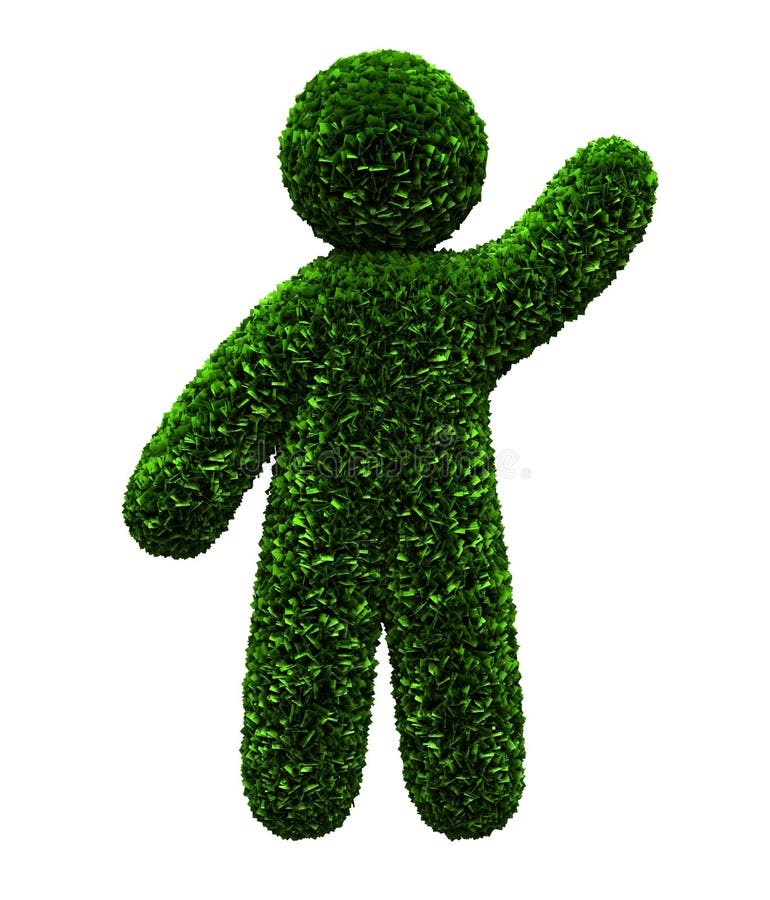 Green man stock illustration