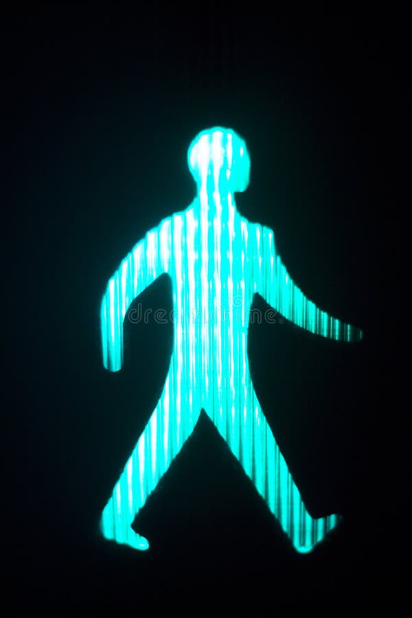 Green Man Go Pedestrian Traffic Light Stock Photo Image of symbol