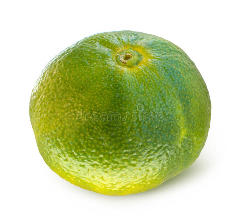 Green Mandarin Isolated On White Background Stock Photo Image Of Green Path 173867430