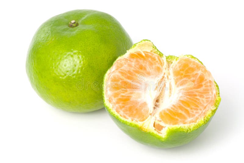 Green Mandarin orange stock images Green Mandarin orange stock images