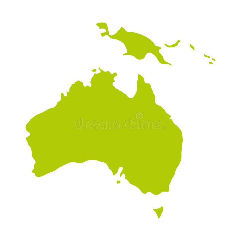 Green map oceania stock vector. Illustration of border 221500883