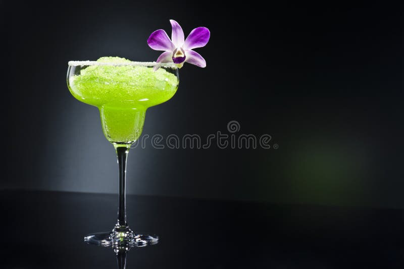 Green margarita cocktail