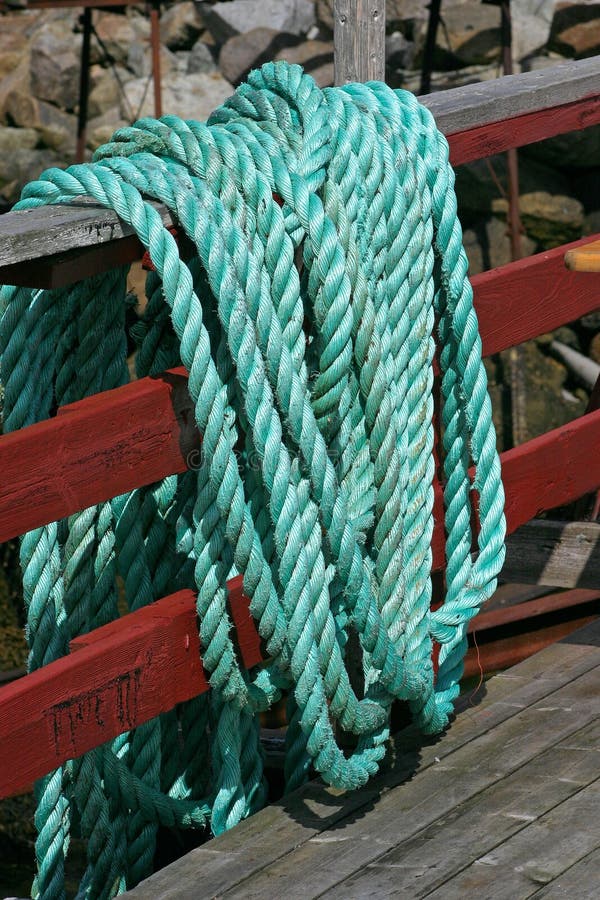 Green Marine Rope stock image. Image of fixed, risk, link 18077859