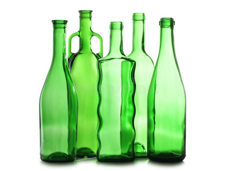 Green Martini Glasses on Bottle Stock Image Image of celebration