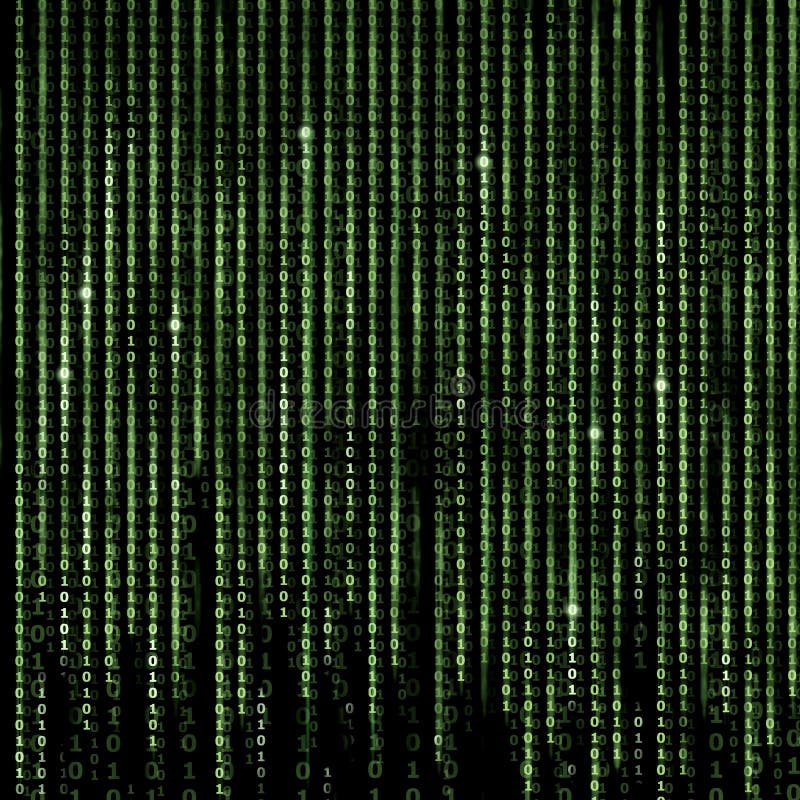 Green Matrix Abstract Background, Program Binary Code Stock Image ...