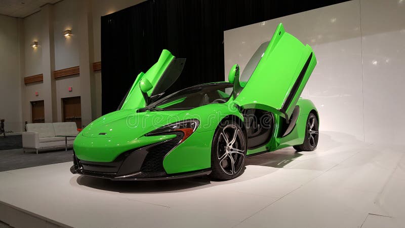 Green McLaren editorial stock image. Image of mclaren - 66557494