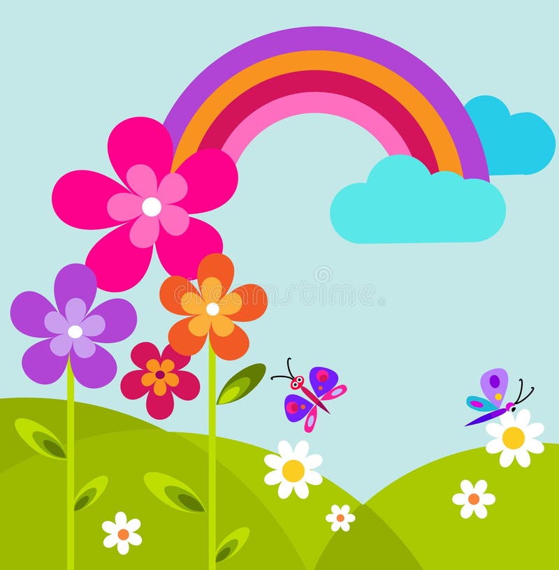 Download Butterfly Rainbow Flowers Stock Illustrations 1 533 Butterfly Rainbow Flowers Stock Illustrations Vectors Clipart Dreamstime