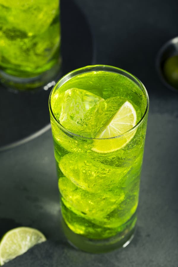 Green Melon Japanese HIghball Stock Image Image of crushed
