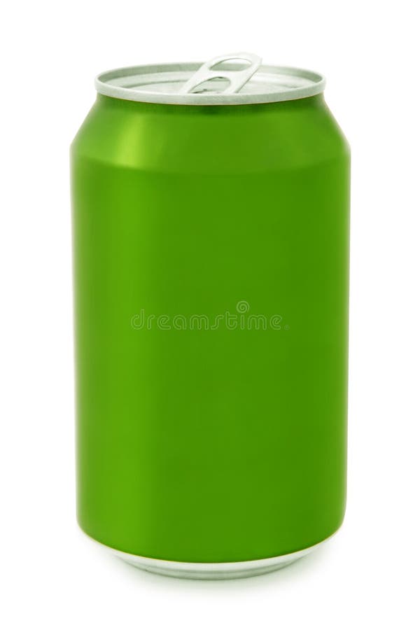 Green aluminum Can stock image. Image of liquid, alcohol - 102696047
