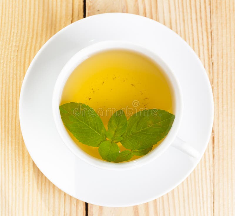 Green mint tea stock photo. Image of herbal, mint, green 56211578