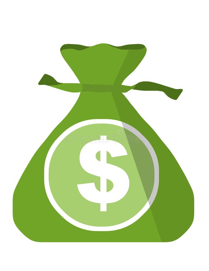 Green Money Bag Dollar Sign White Background Stock Illustrations 1,591 Green Money Bag Dollar
