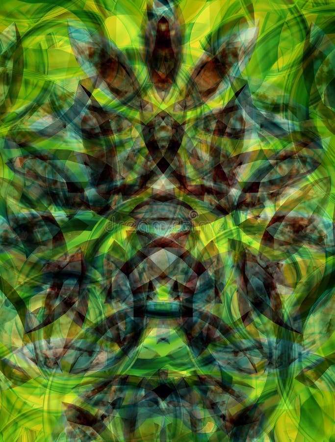 Green mosaic vector illustration