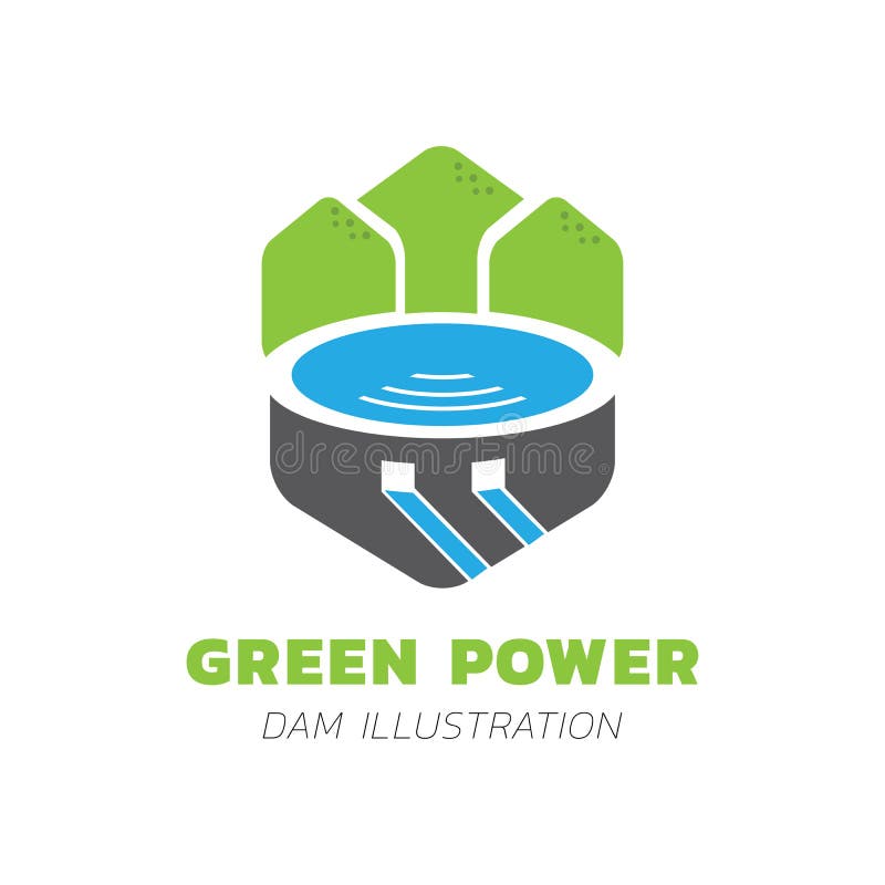 Green mountain lake vector illustration royalty free illustration Green mountain lake vector illustration royalty free illustration