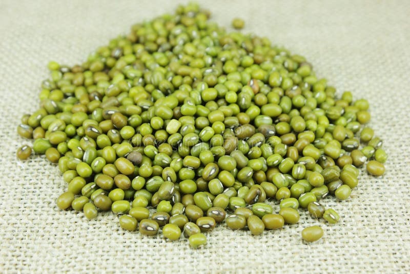 Green mung beans stock images
