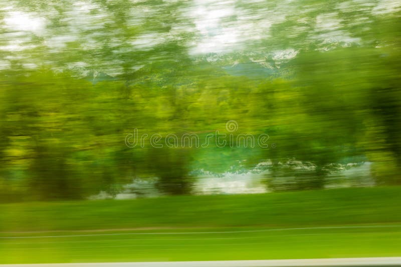 Green natural blurred motion