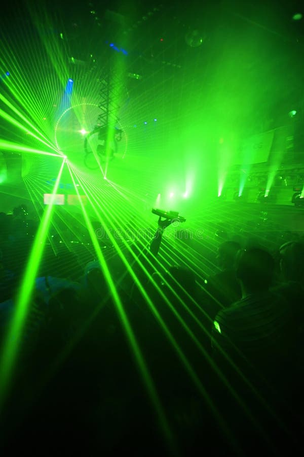 Green Night Club Party Background Stock Image - Image of clubbers, club:  7398013
