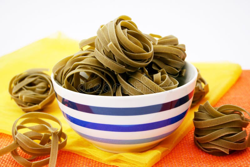 Green Noodles stock photo. Image of uncooked, italian 18210924