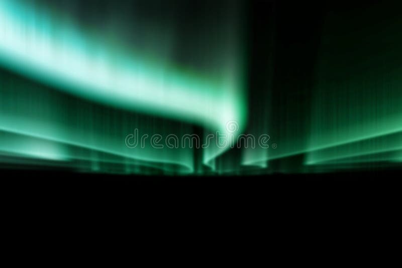 Green northern lights against black back ground royalty free illustration
