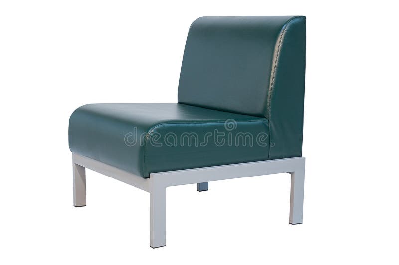 Green Office Armchair Isolated on White Background Stock Image Image