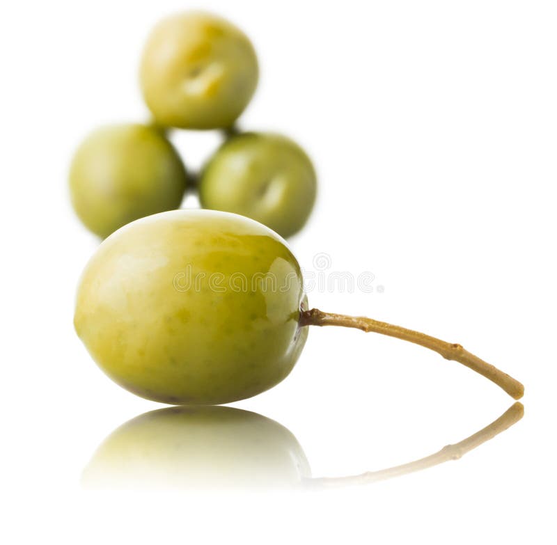 Green olive isolated stock photo. Image of ingredient 36847516