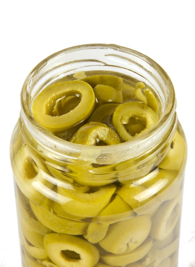 SLICED GREEN OLIVES stock photo. Image of ingredient 28546380
