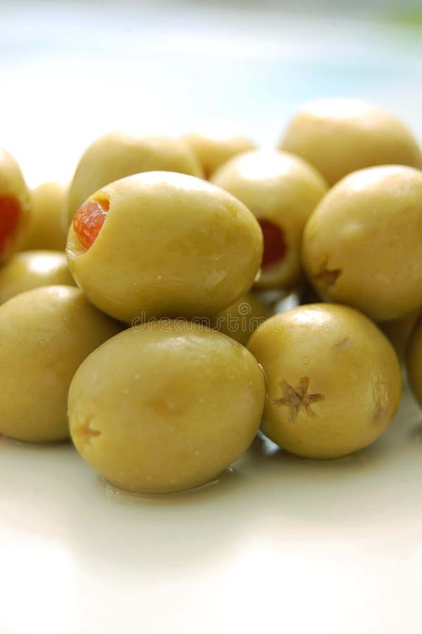 Green olives stock image. Image of olives, vegetable, snack 8912533