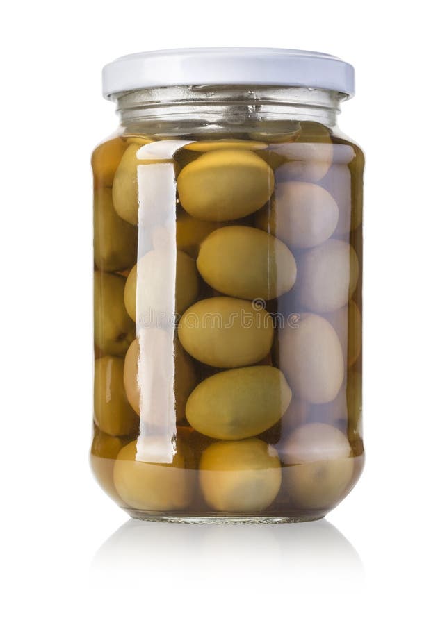 Green olives bottle stock photo. Image of olive, object 75500554