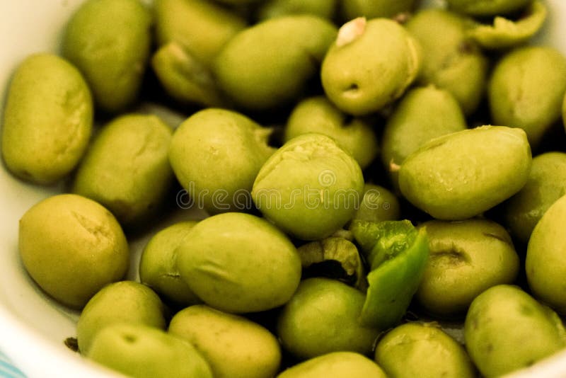 Green Olives from the Field Stock Photo Image of large, ingredient