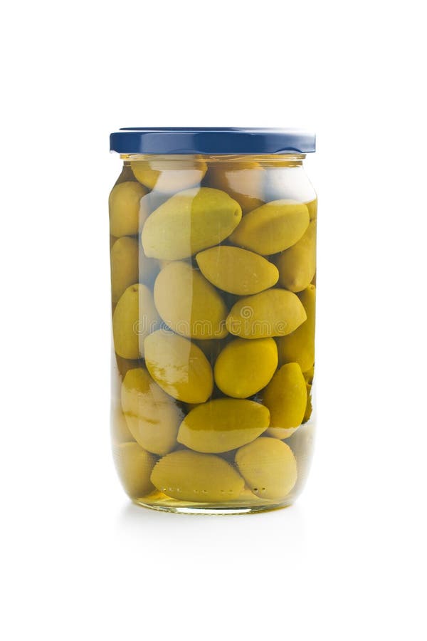 Green olives in jar stock image. Image of greek, italy 55821261