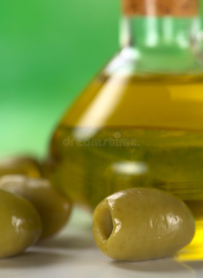 Green Olives with Olive Oil Stock Photo Image of snack, healthy 19472486