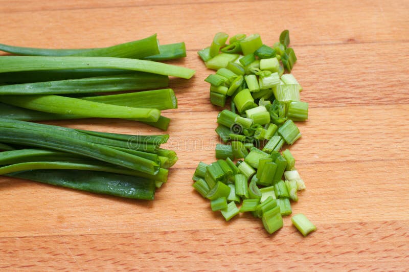 Green onion chives stock photo. Image of pieces, chives 30362606