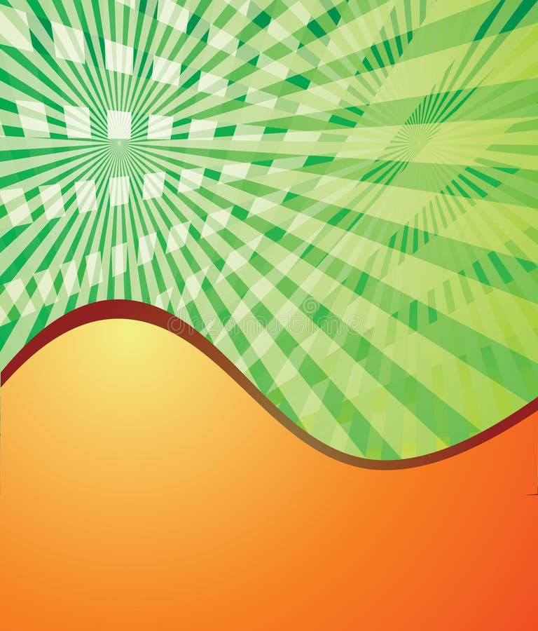 Green and orange abstract background. eps10