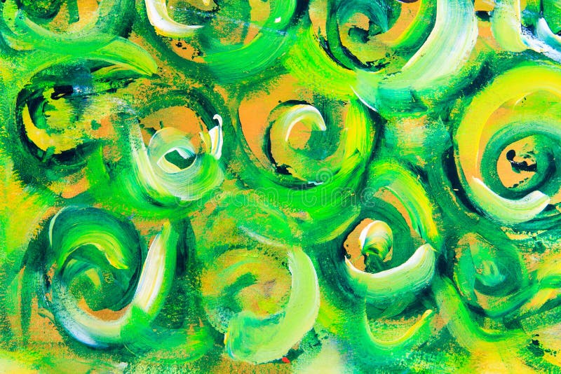 Green and orange beautiful painted texture background. Painted curve stock images, royalty-free photos and pictures