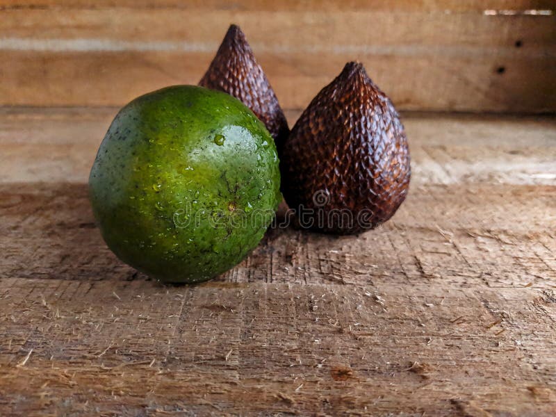 Green Oranges on a Wooden Table. Fruit, Vitamin C Stock Image Image