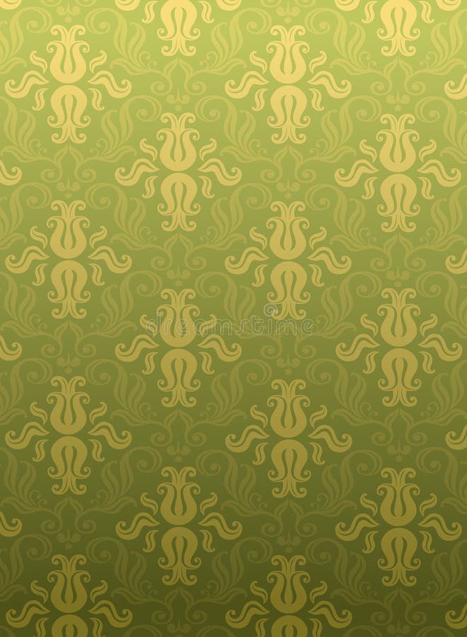 Green ornamental pattern