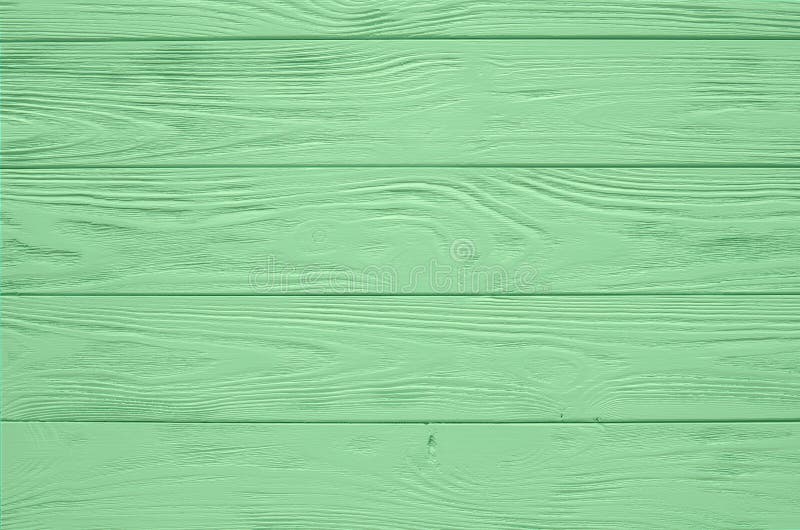 Green Painted Wood Board Texture and Background. Mint Color Stock Photo