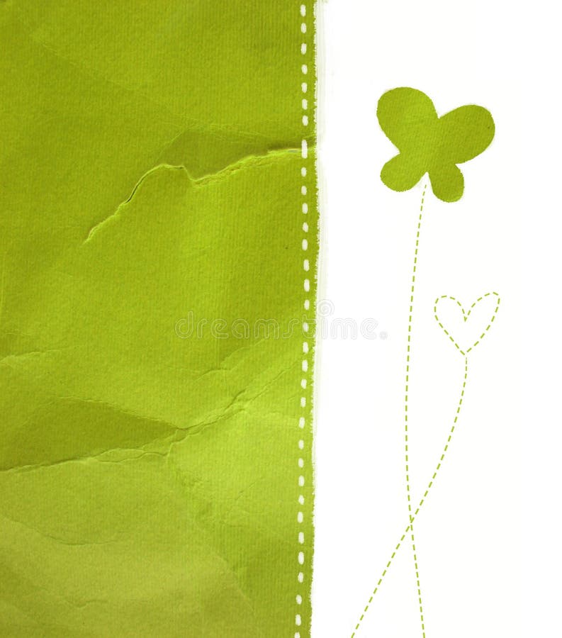 Green paper stock illustration