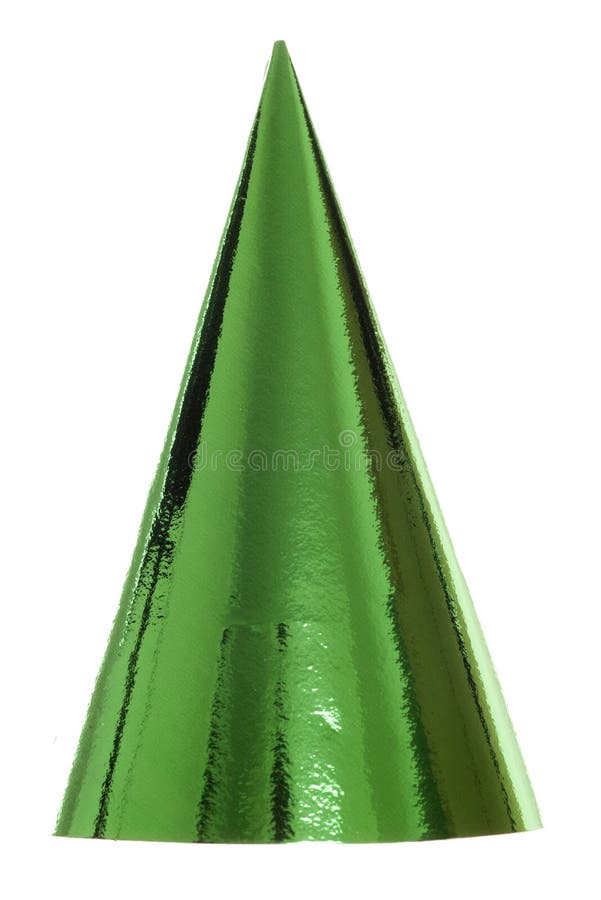 Green party hat royalty free stock image Green party hat royalty free stock image