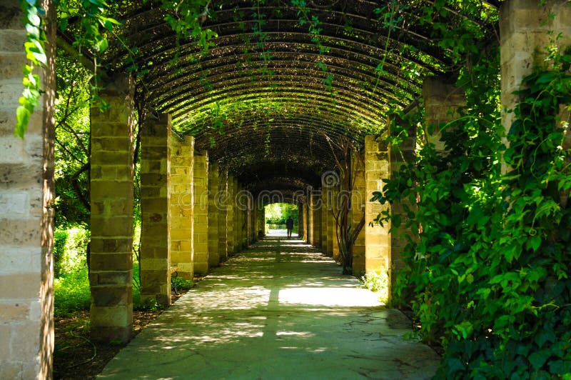 Green passage in Athens, Greece