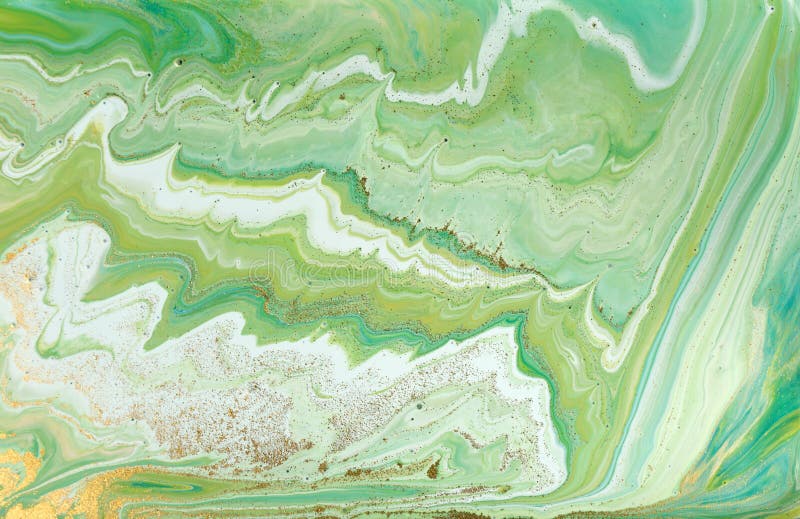 Green Pastel Marble Pattern. Stone Ripple Texture. Stock Image Image