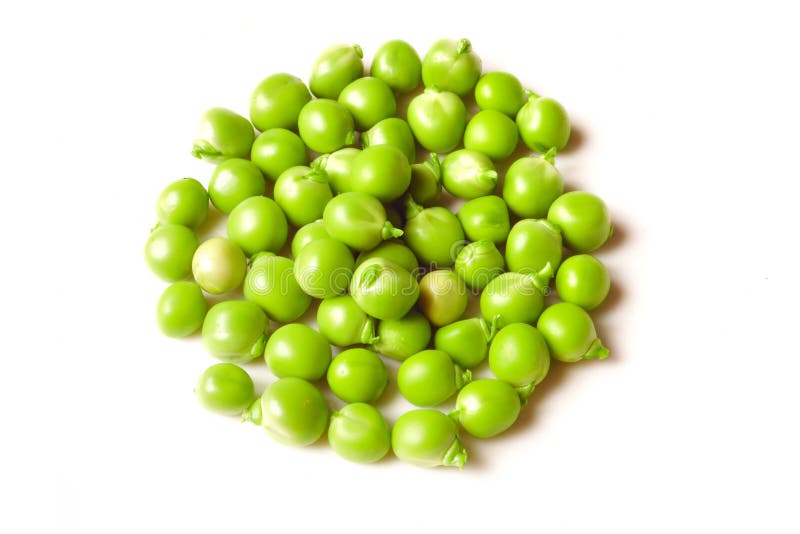 Green pea isolated on white