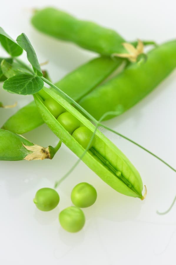 Green pea pods stock image. Image of sphere, vegan, horizontal 20408833