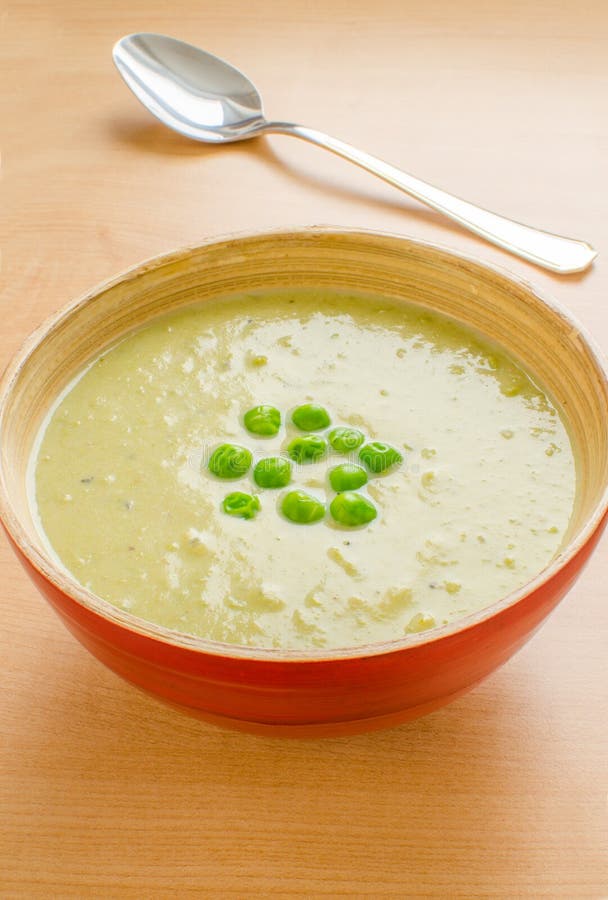 Green peas cream soup stock photo. Image of green, fresh 28158536