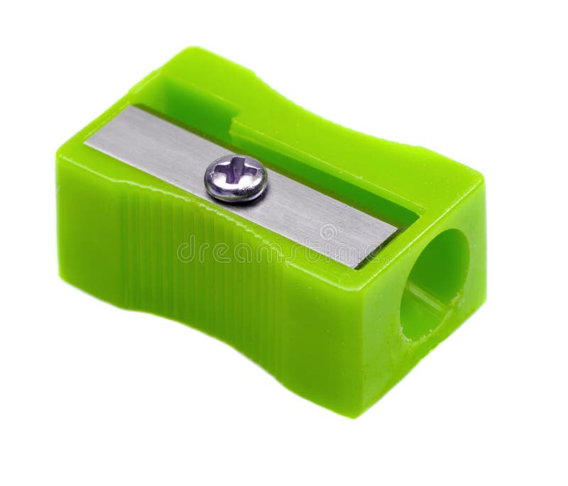 Green pencil sharpener stock image. Image of green, design 104229827