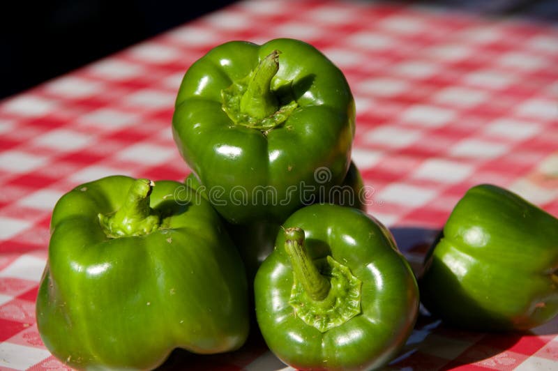 Green Peppers stock photo. Image of stem, produce, vegetable 43907980