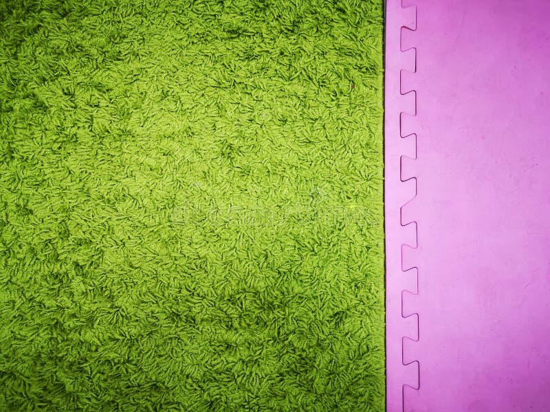 Green with a Pink Background, Green Carpet Background. Pink and Green